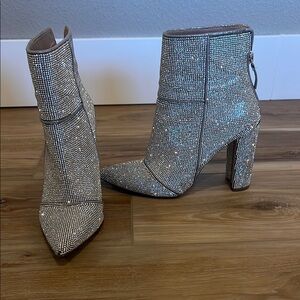 Steve Madden Silver Heeled Boots
